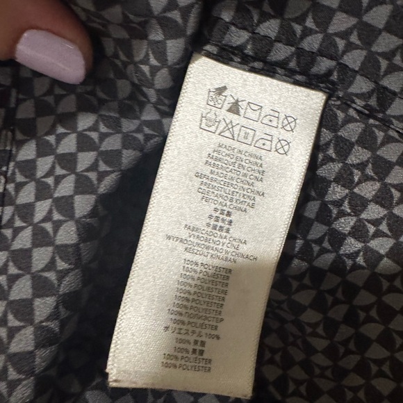 MICHAEL Michael Kors Geometric Blouse with Chains - Picture 3 of 4